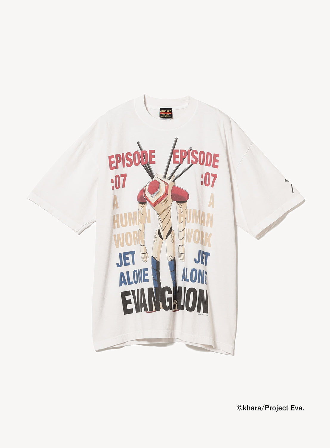 Heavyweight graphic tee with a bold, vintage back print inspired by the J.A. mecha from Episode 7.