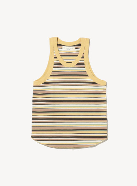トップス MULTI BORDER TANKTOP Multi Border Tank Top