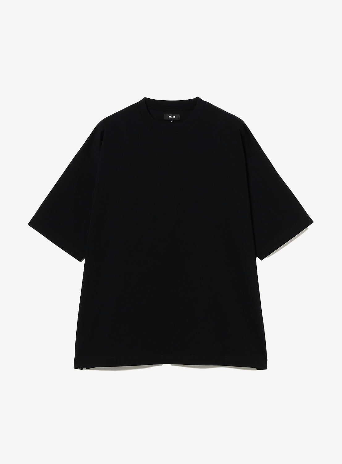 Black cotton T-shirt