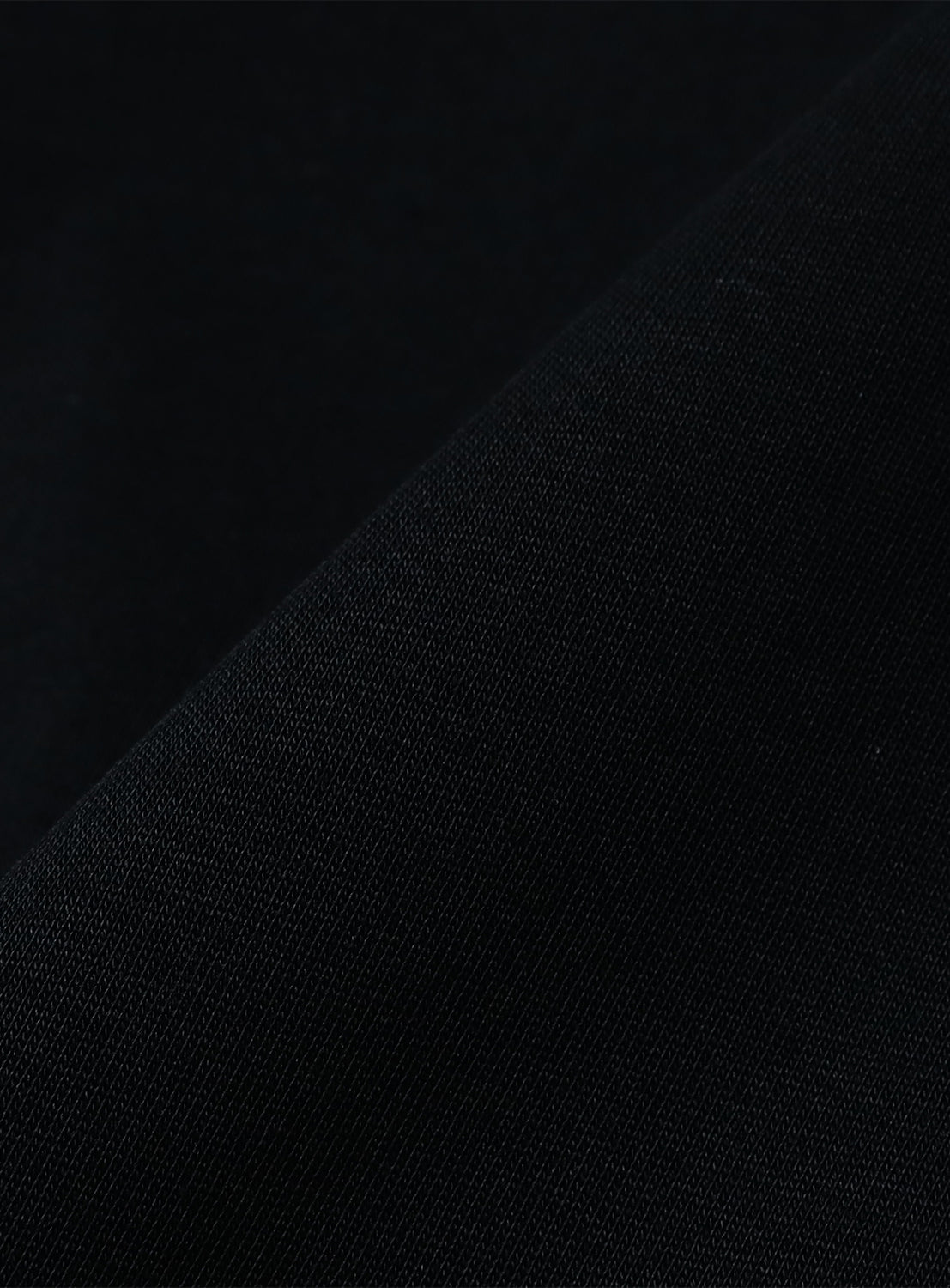 Close up of black cotton fabric