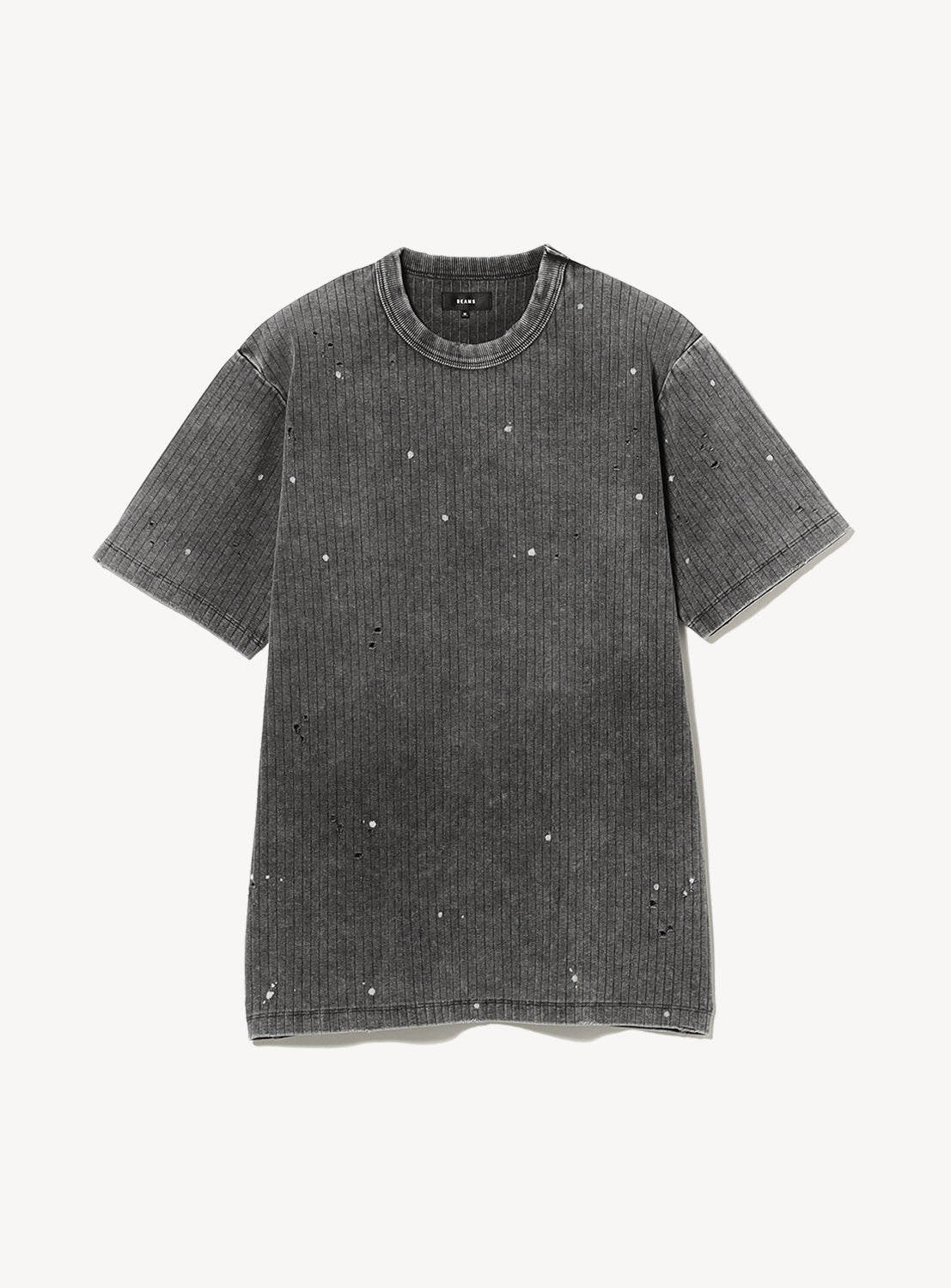 Faded Basic Fit Ribbed T-Shirt