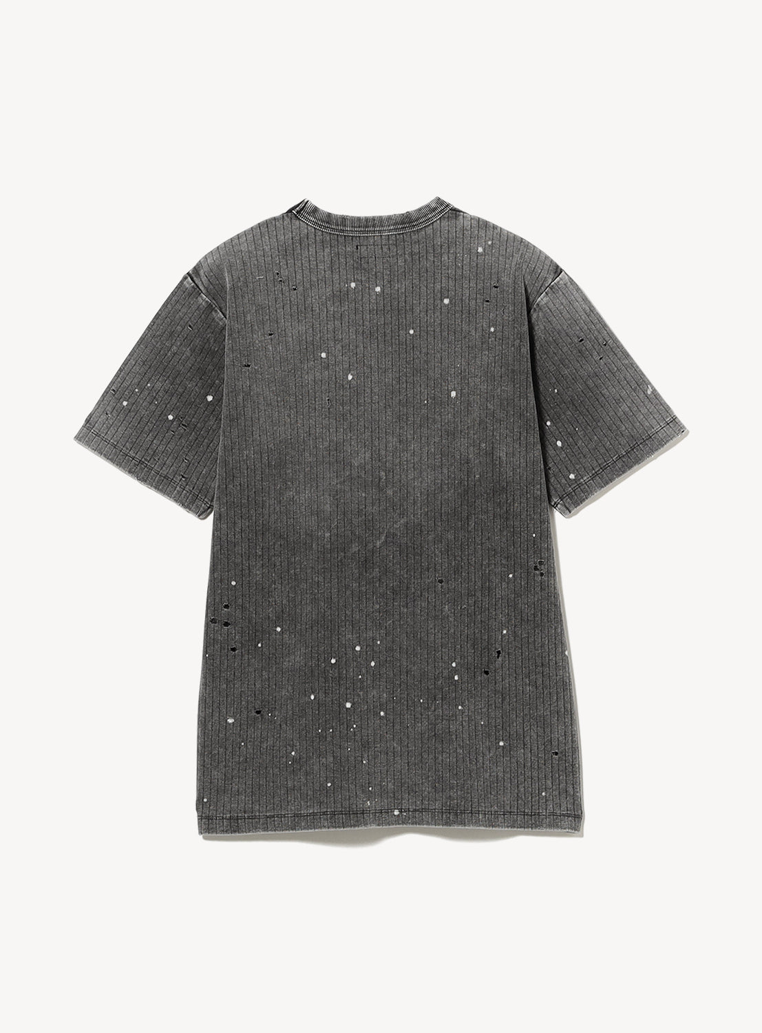 Faded Basic Fit Ribbed T-Shirt