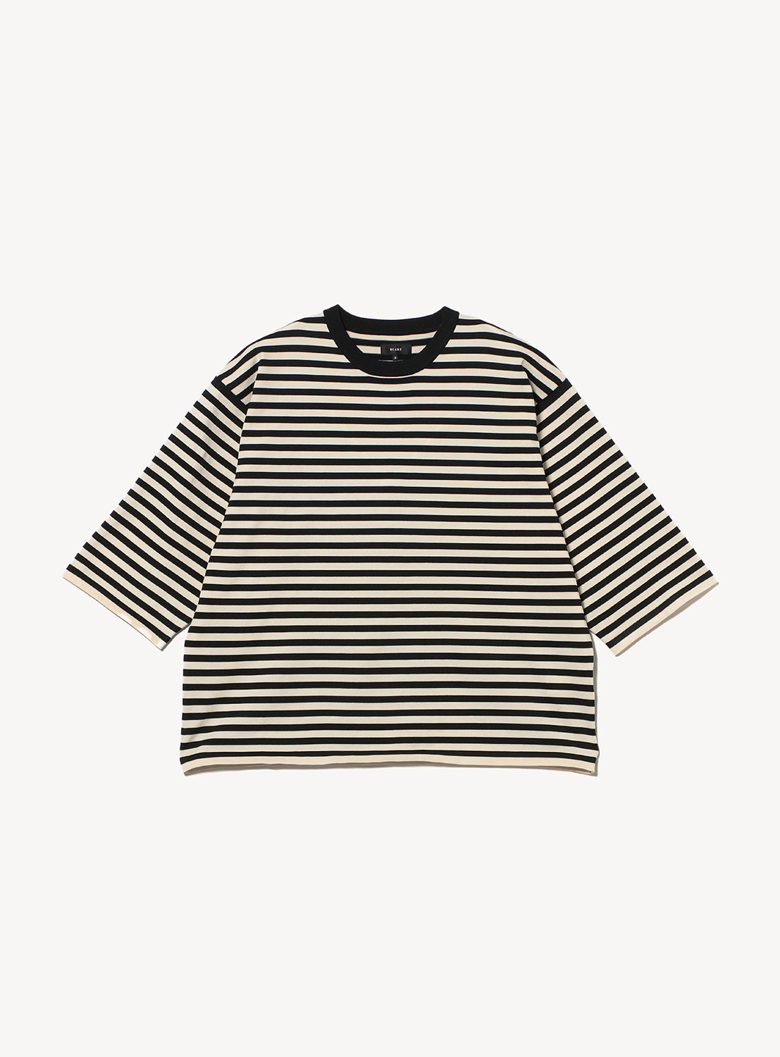Wide Cropped Knit T-Shirt