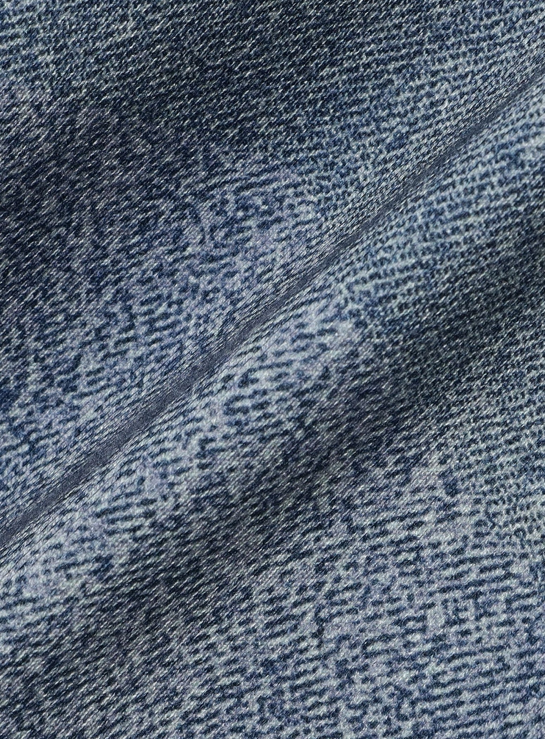 Mock Print Zip Hoodie
