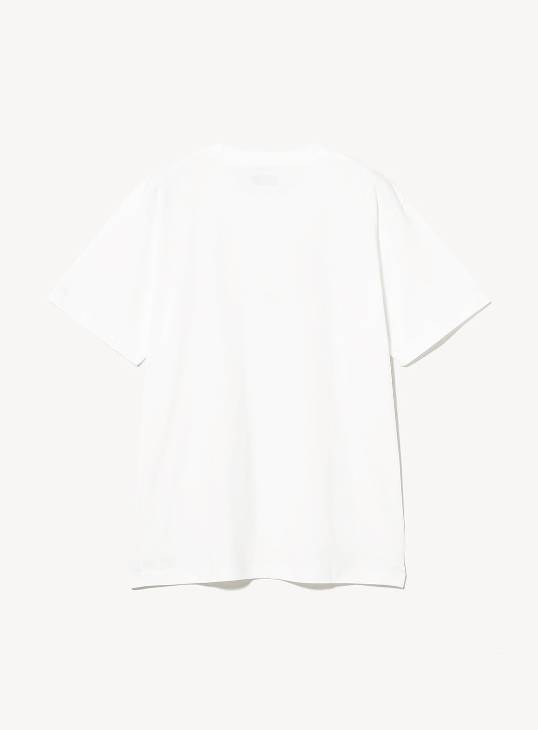 Back view of a short-sleeved white Chaos Fishing Club Coat Of Arms T-Shirt.