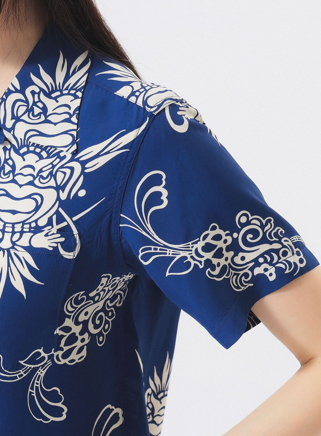 Exclusive] SUN SURF x BEAMS BOY Open Collar Shirt