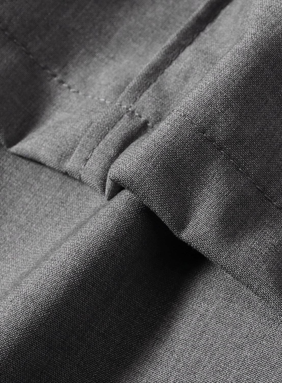 Half Layered Wide-Leg Trousers