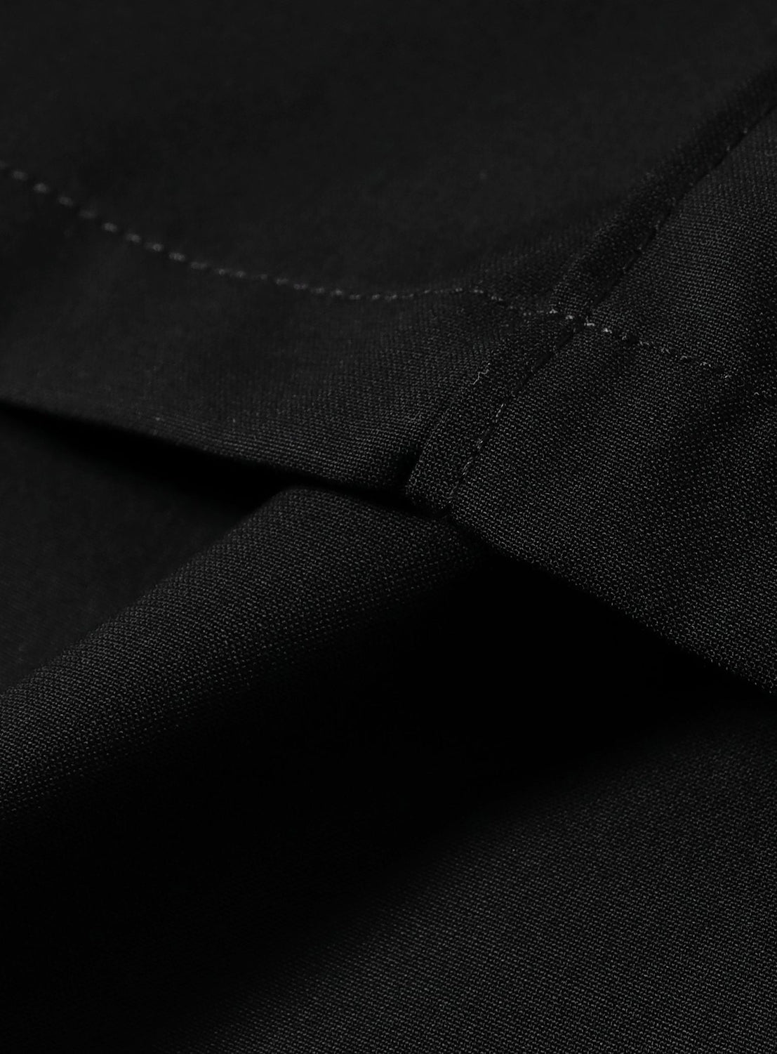 Half Layered Wide-Leg Trousers