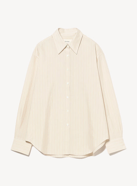 トップス Ernie Palo Cotton Silk Stripe Shirt Ernie Palo Cotton Silk Stripe Shirt - Sax | Garmentory
