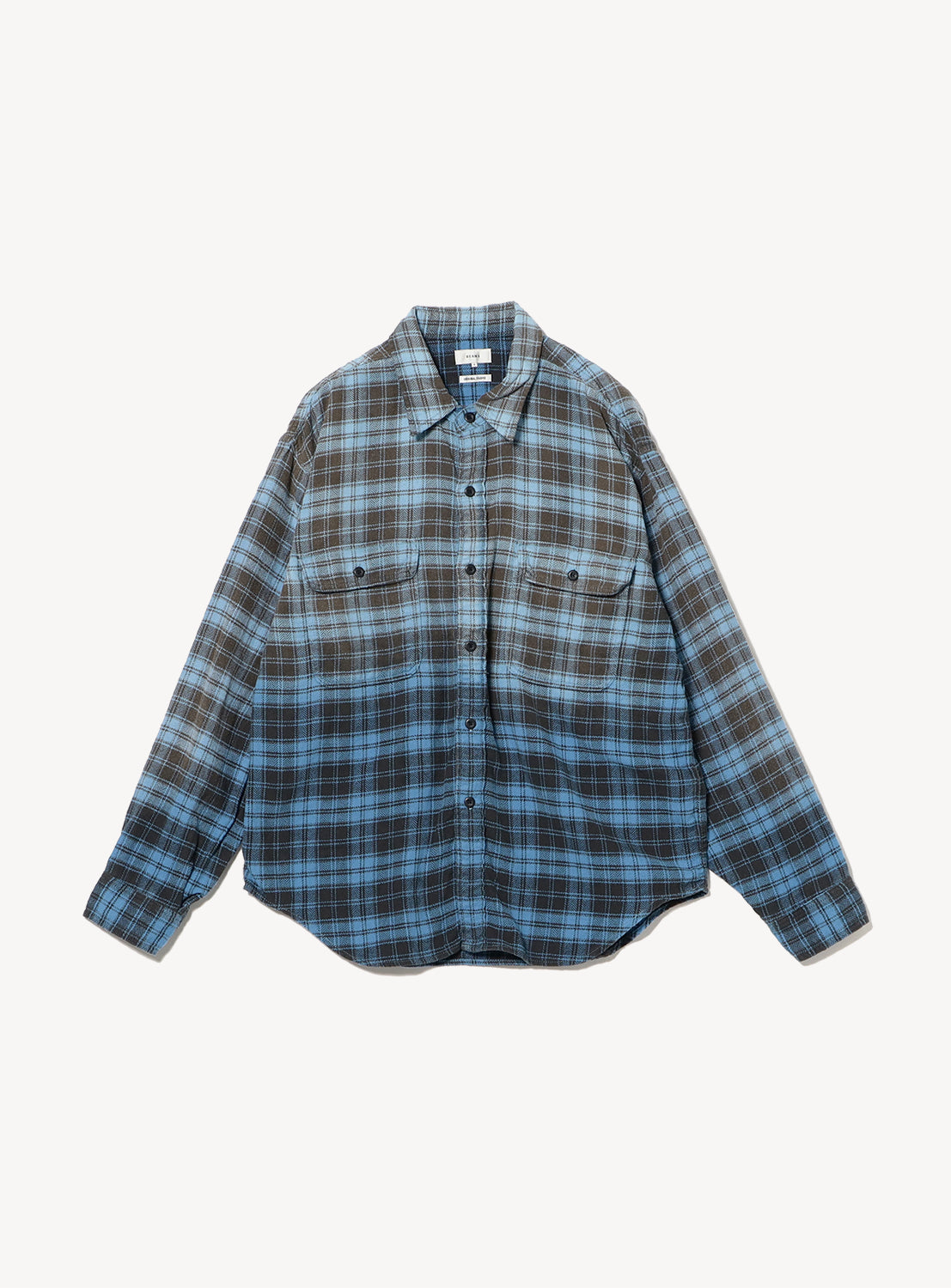 Wide-Fit Faded Check Shirt