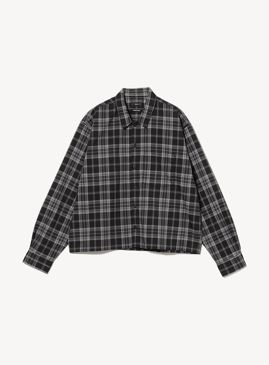 Checked Cropped Shirt Checked Cropped Shirt