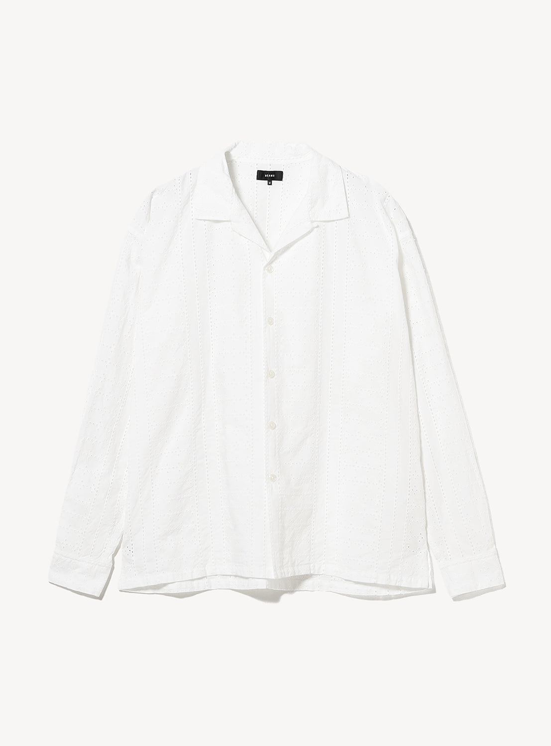 Lace Open Collar Shirt