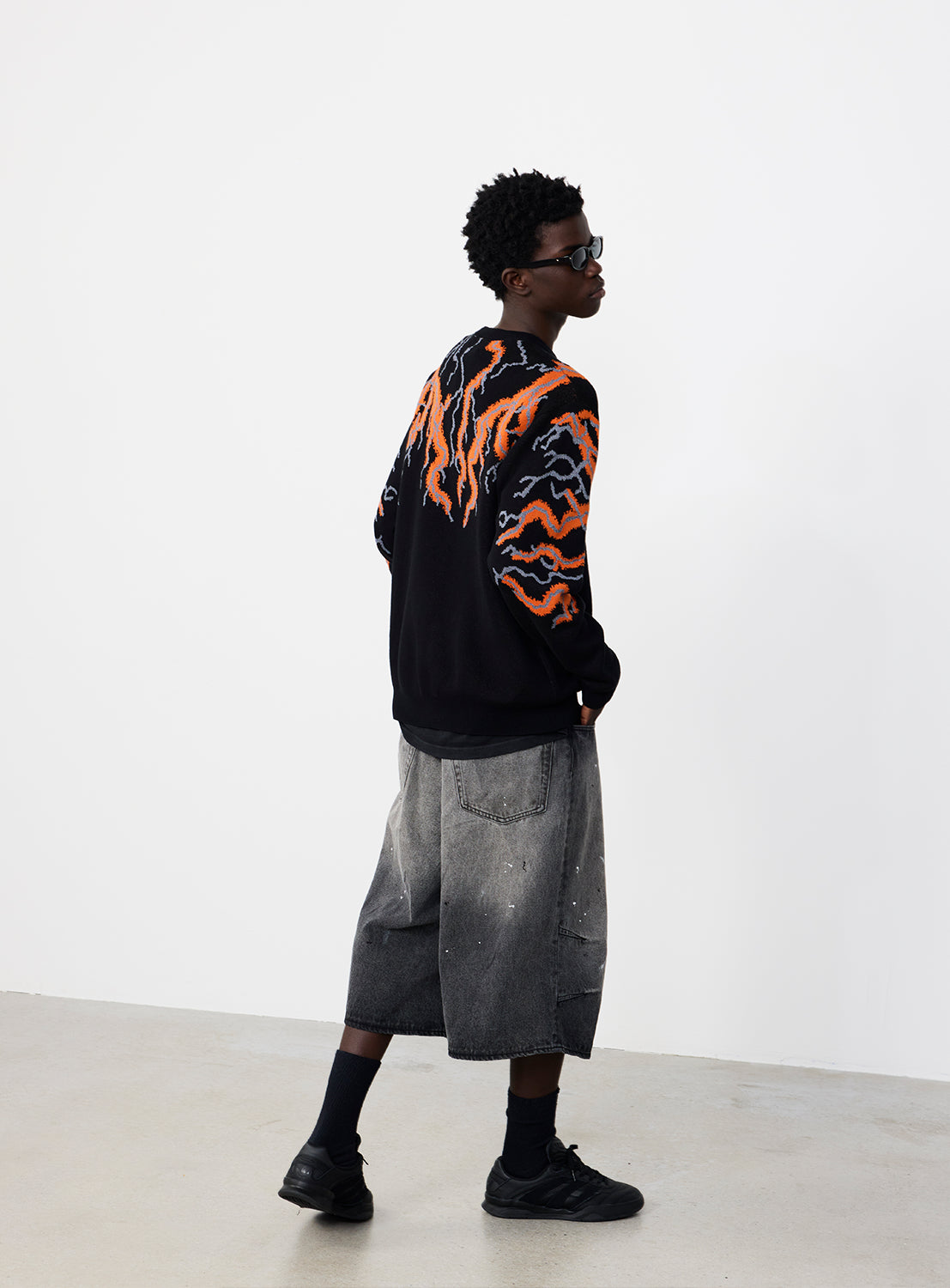 12-Gauge Thunder Reflective Crew Neck Knit