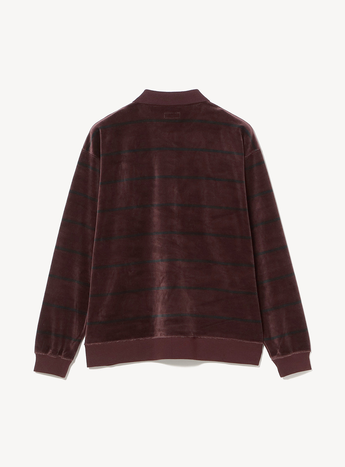 Striped Velvet Polo Shirt