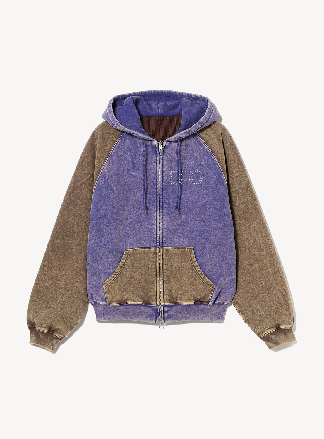 Fade Damage Zip Up Hoodie