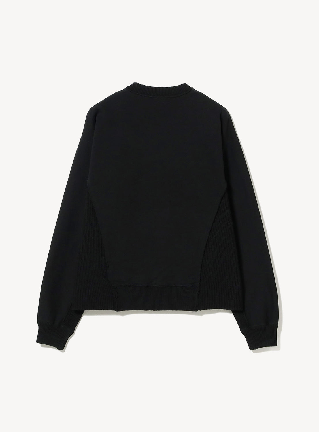 Hybrid Knit-Fleece Crew Neck Sweatshirt