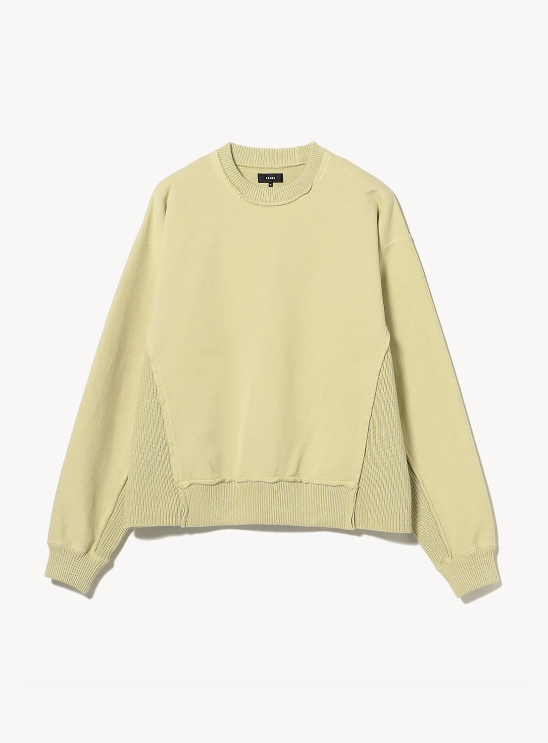 Hybrid Knit-Fleece Crew Neck Sweatshirt
