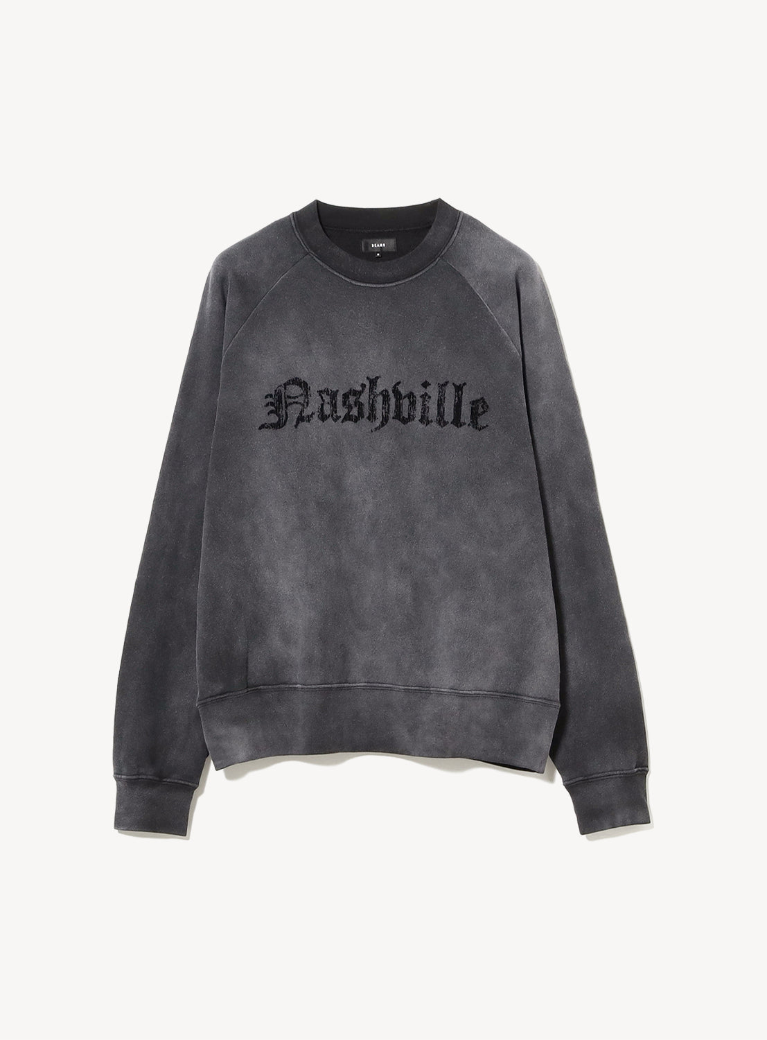 Vintage-Inspired Faded Print Relaxed Fit Sweatshirt