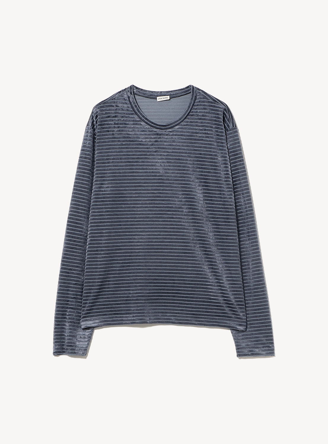Velour Border Long Sleeve Tee