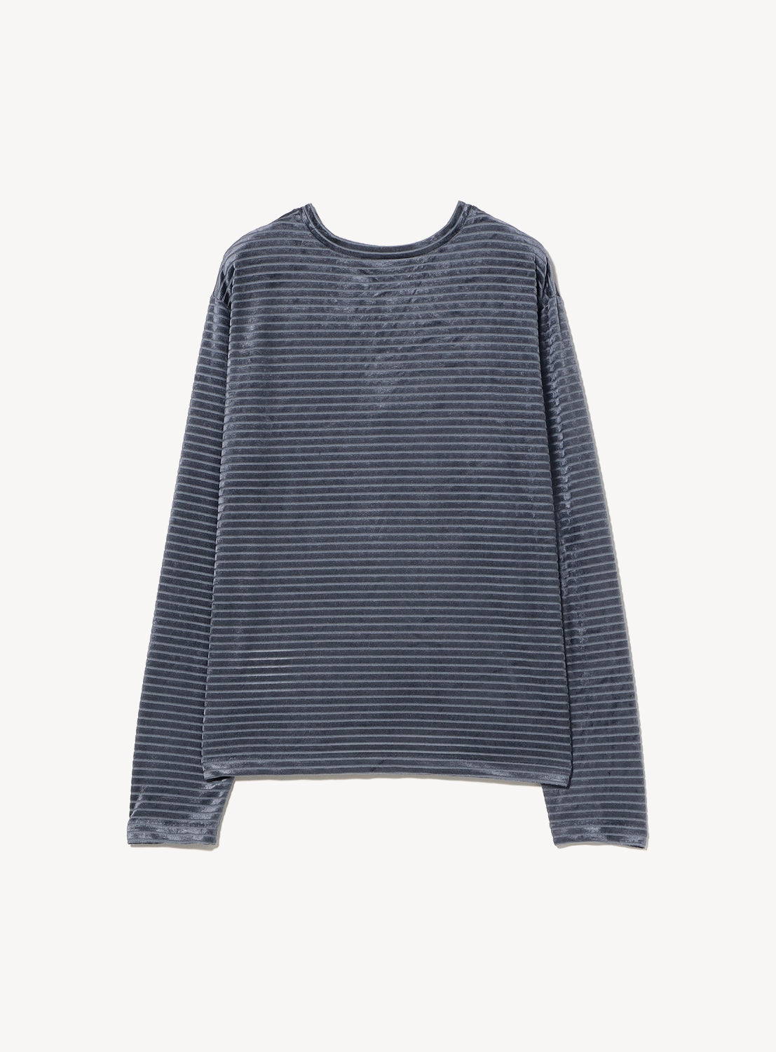 Velour Border Long Sleeve Tee