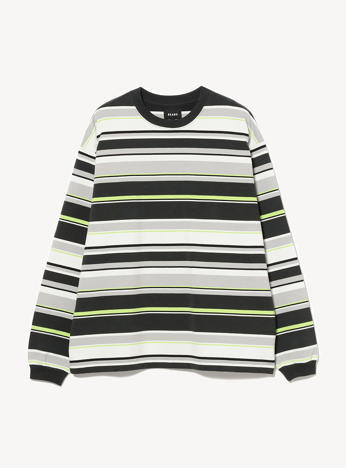 Multi Border Long Sleeve T-Shirt Multi Border Long Sleeve T-Shirt