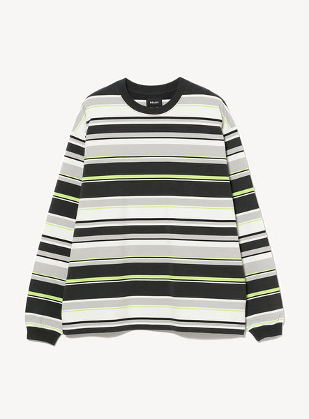 ☆ everyone highgauge border long tee everyone high-gauge cotton