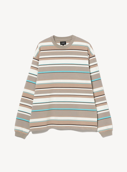 Multi Border Long Sleeve T-Shirt Multi Border Long Sleeve T-Shirt