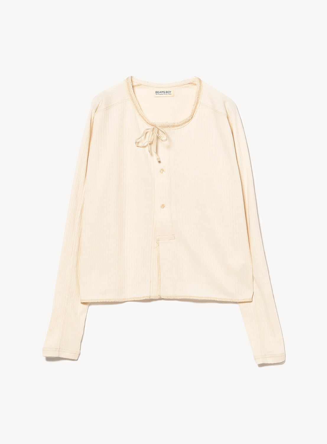 Henley Neck Lace Cardigan
