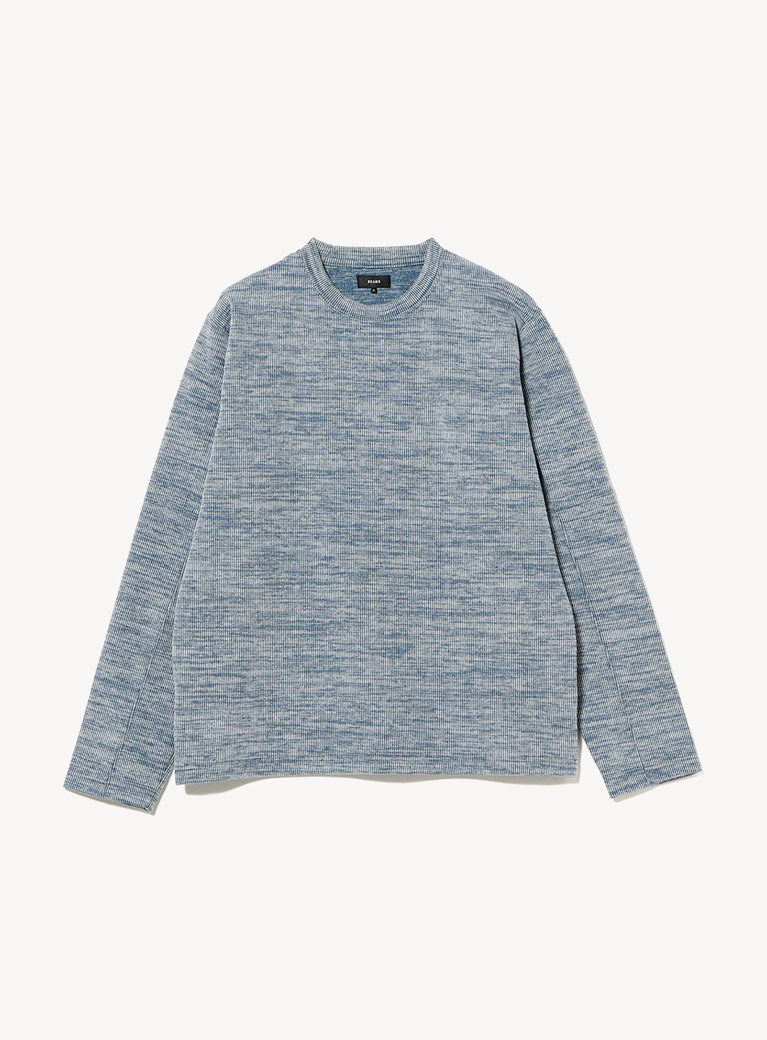 Double-Faced Rib Knit Long-Sleeve Top