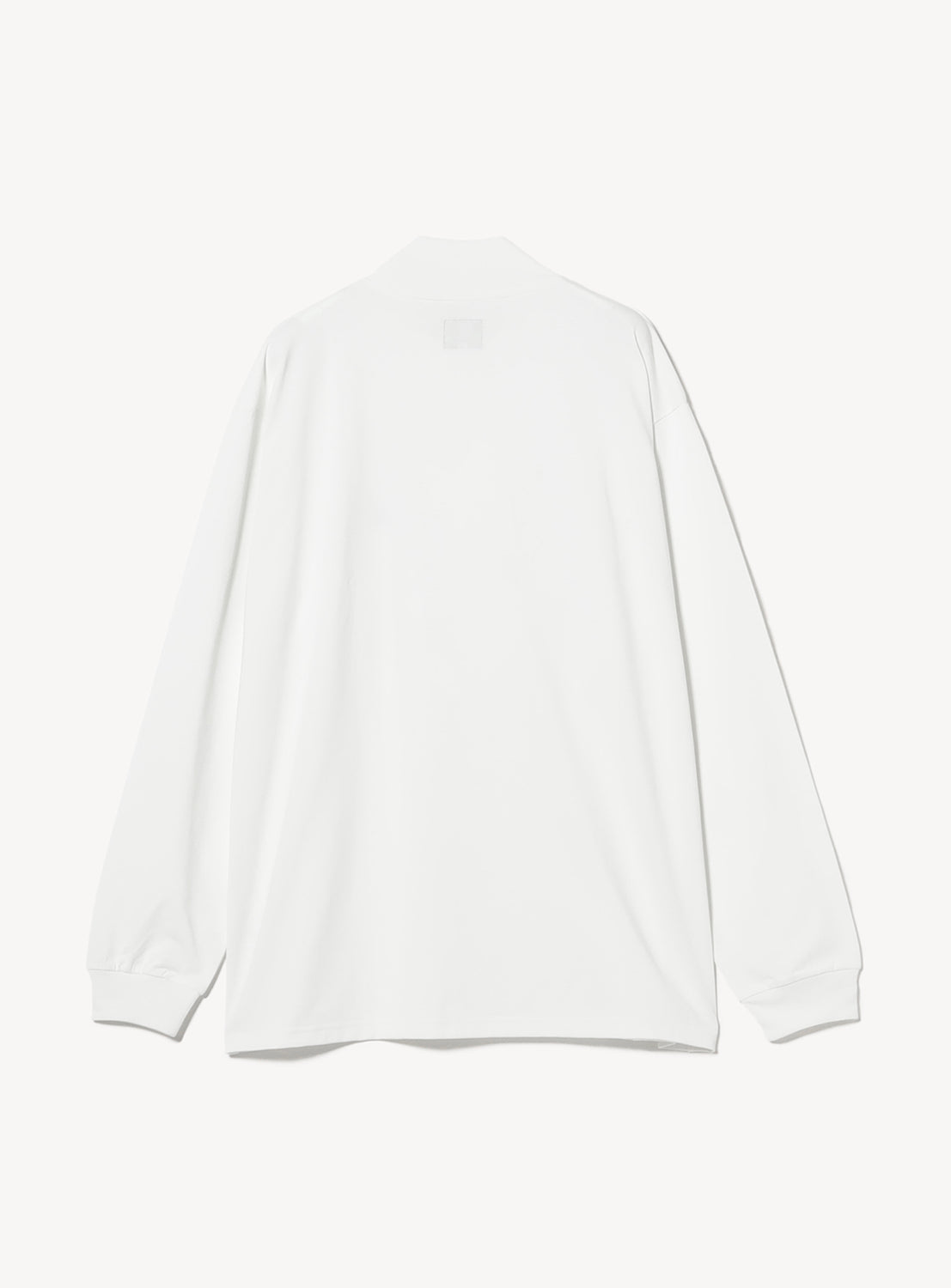 Long Sleeve Mock Neck Poly Jersey Tee