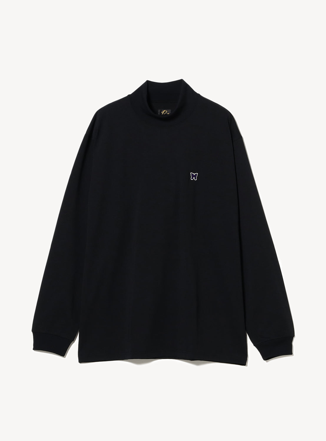 Long Sleeve Mock Neck Poly Jersey Tee