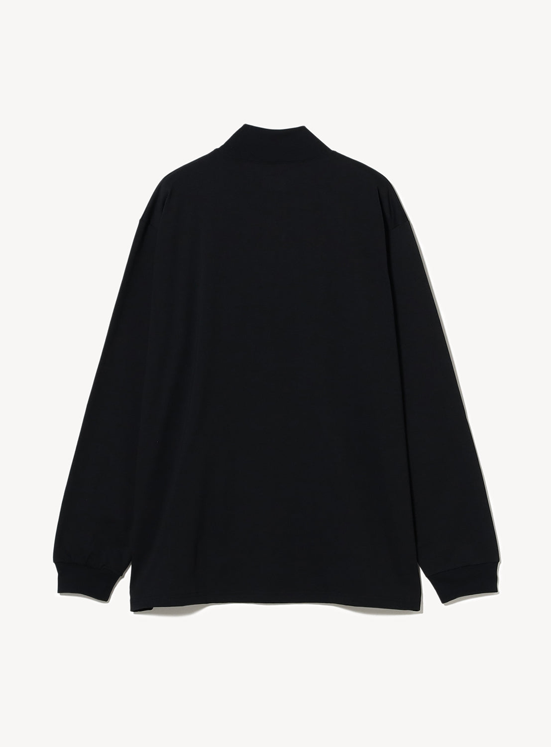 Long Sleeve Mock Neck Poly Jersey Tee