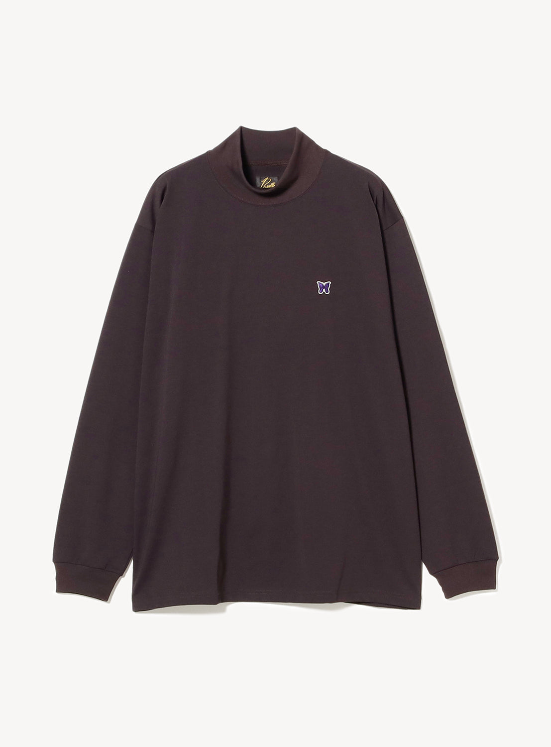 Long Sleeve Mock Neck Poly Jersey Tee