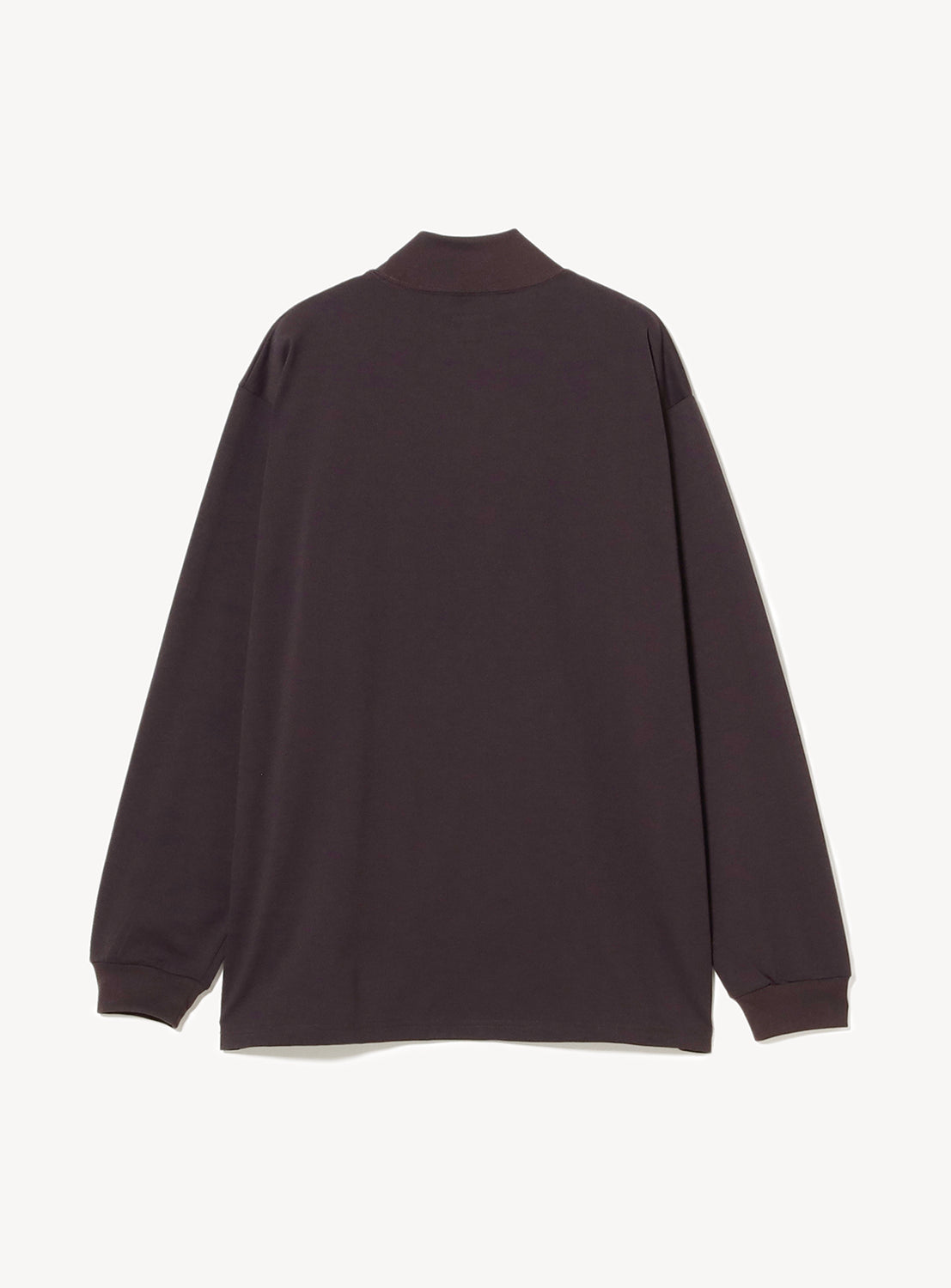 Long Sleeve Mock Neck Poly Jersey Tee