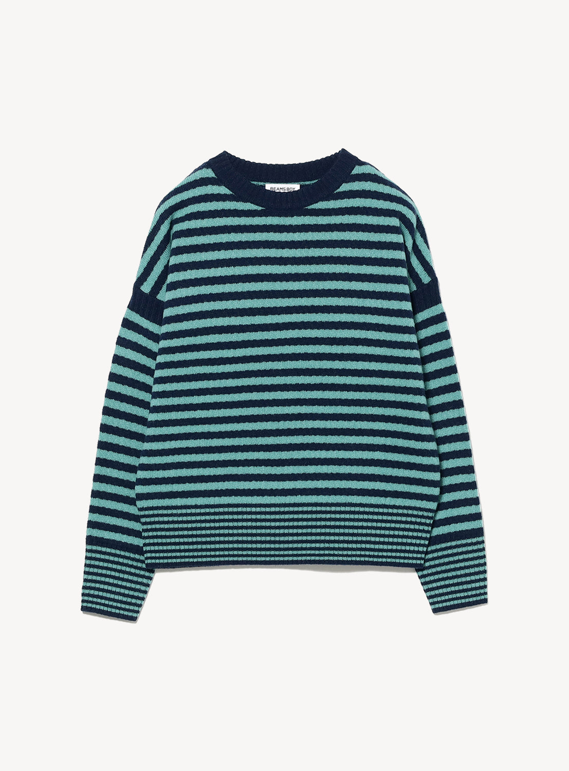 7G Striped Crew Knit