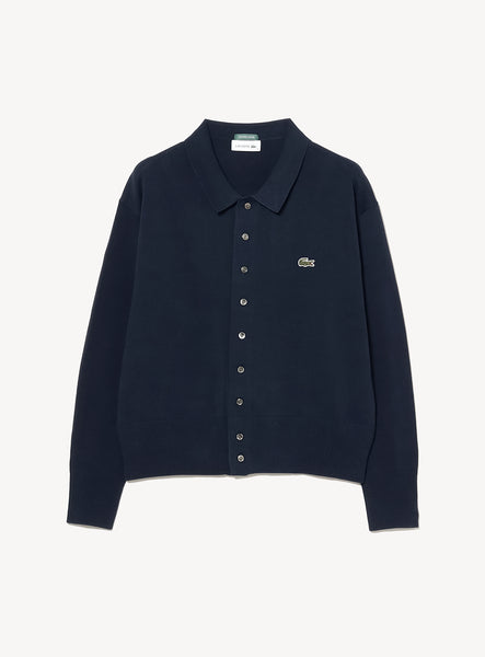 Exclusive] LACOSTE x BEAMS BOY Polo Cardigan
