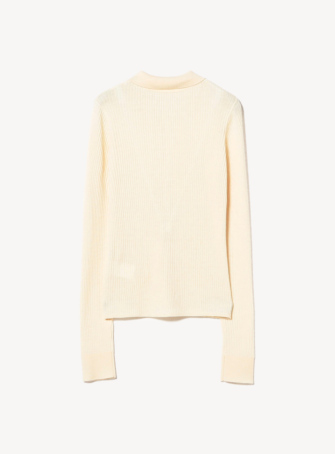 Ribbed Polo Cardigan