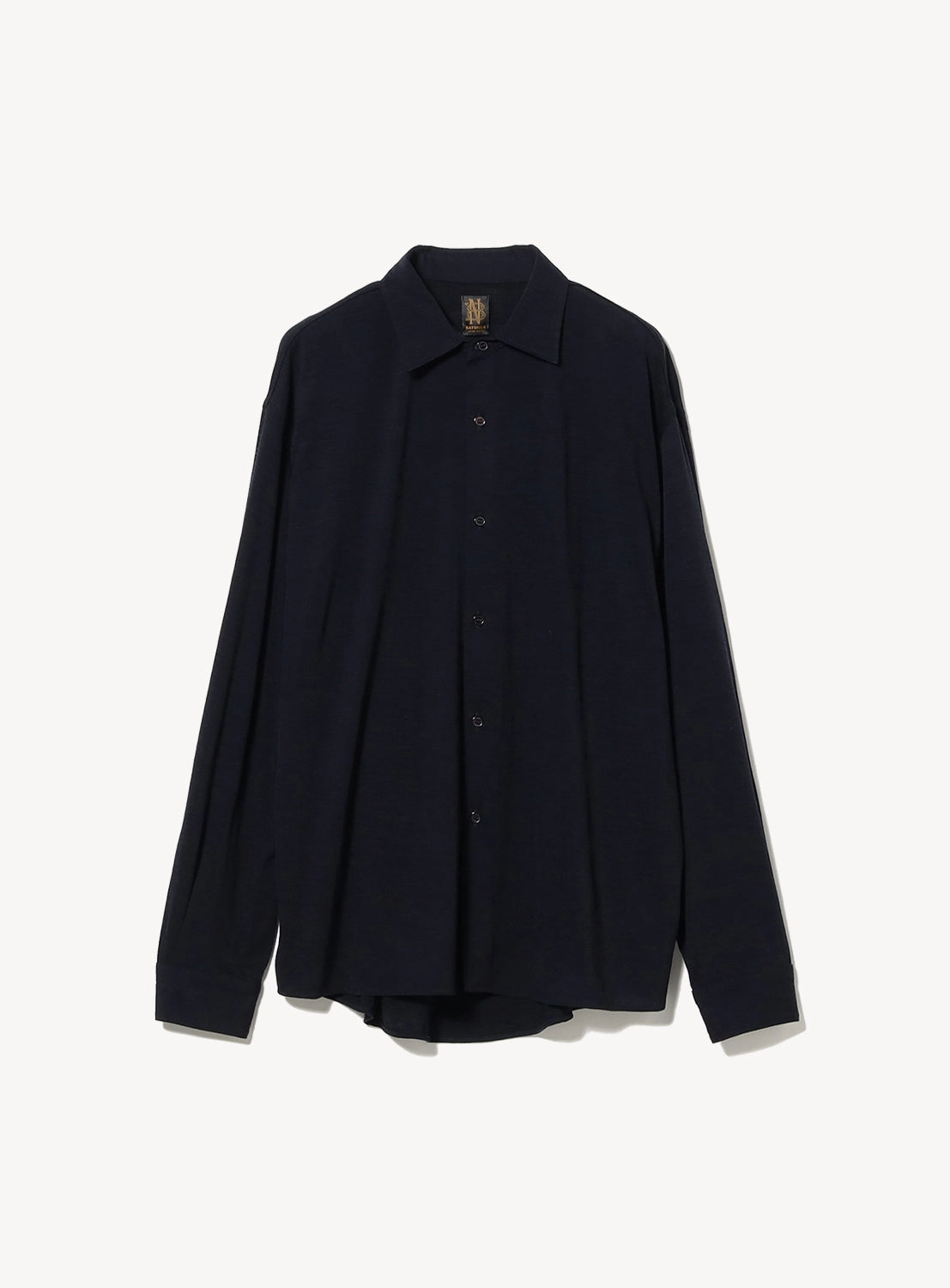 Regular Collar High-Gauge Merino Knit Shirt