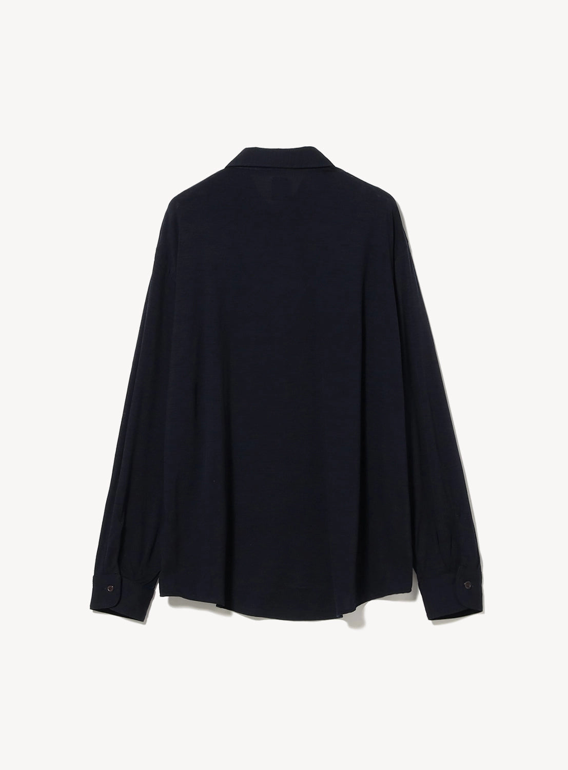 Regular Collar High-Gauge Merino Knit Shirt