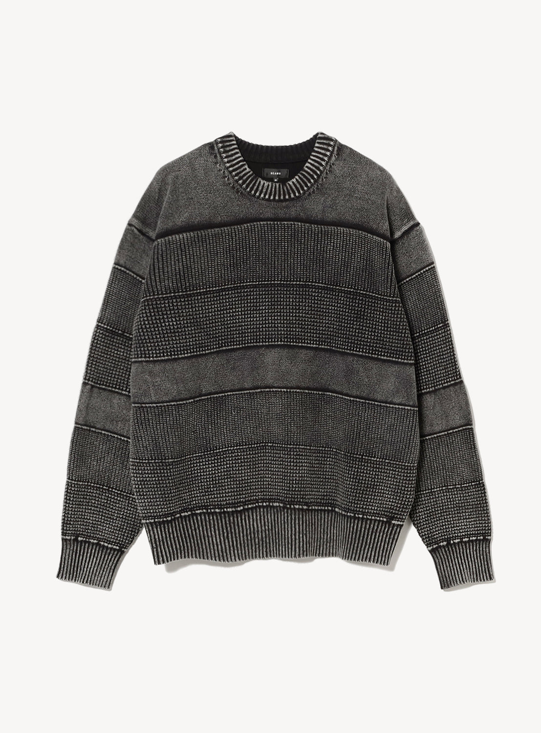 Wide-Fit Faded Cotton Crewneck