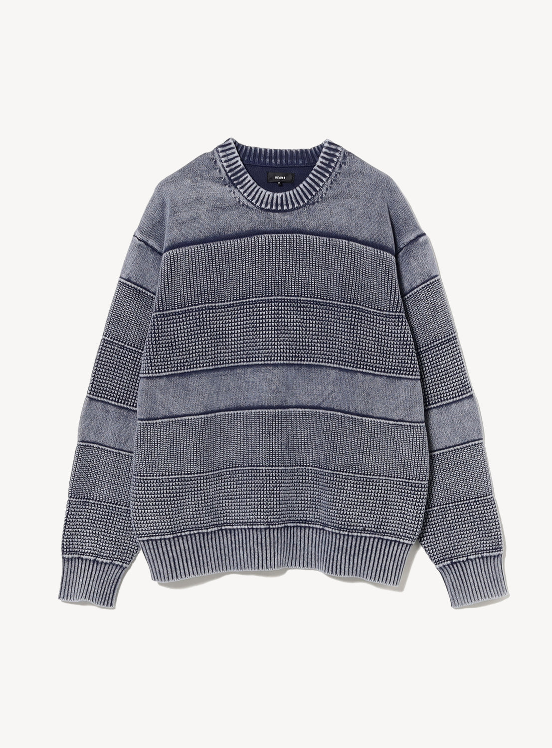 Wide-Fit Faded Cotton Crewneck