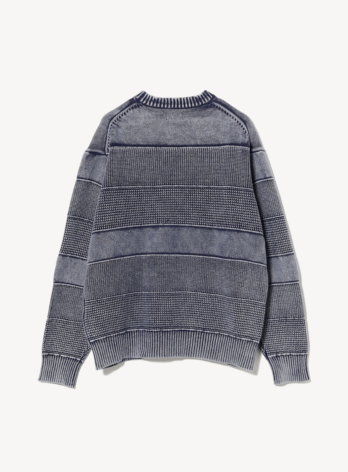 Wide-Fit Faded Cotton Crewneck