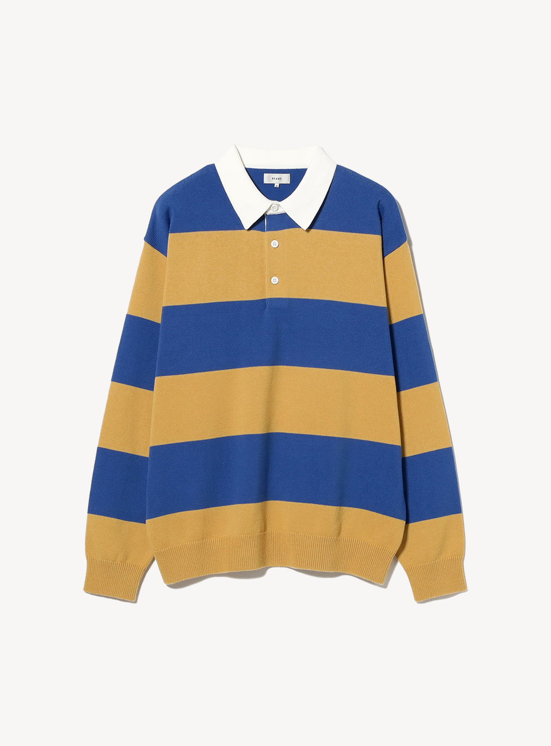 Wide Fit 7-Gauge Rugby Knit Polo Shirt