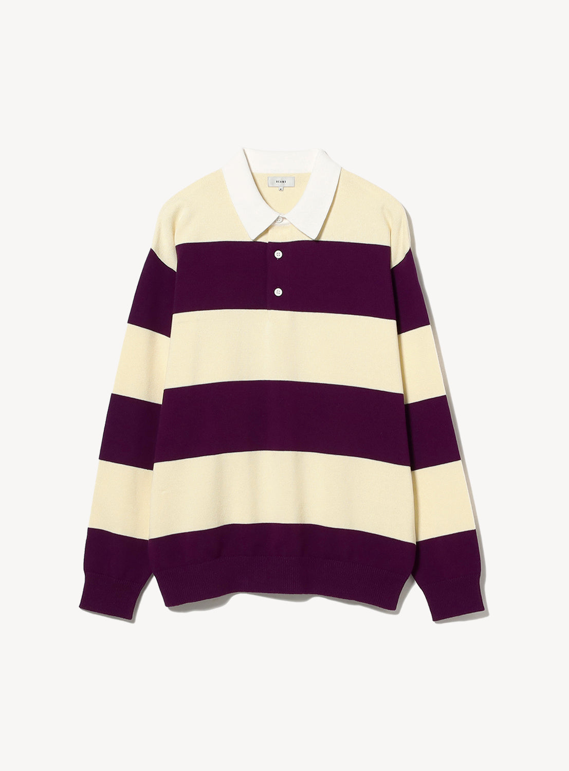 Wide Fit 7-Gauge Rugby Knit Polo Shirt