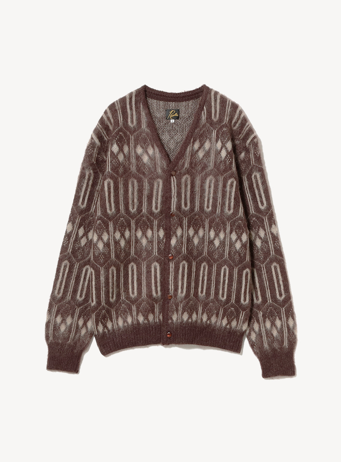 Geometric Mohair Cardigan