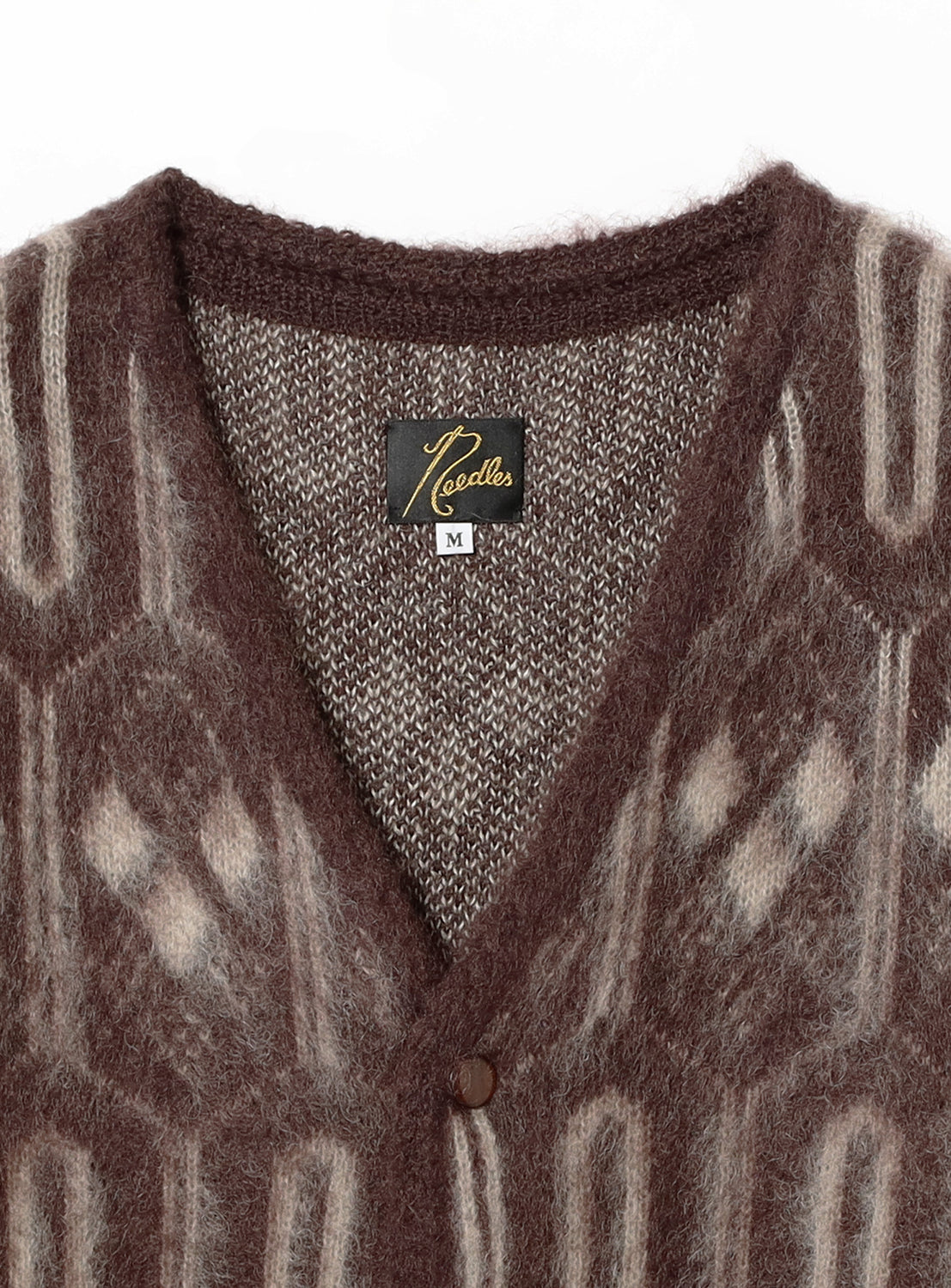 Geometric Mohair Cardigan