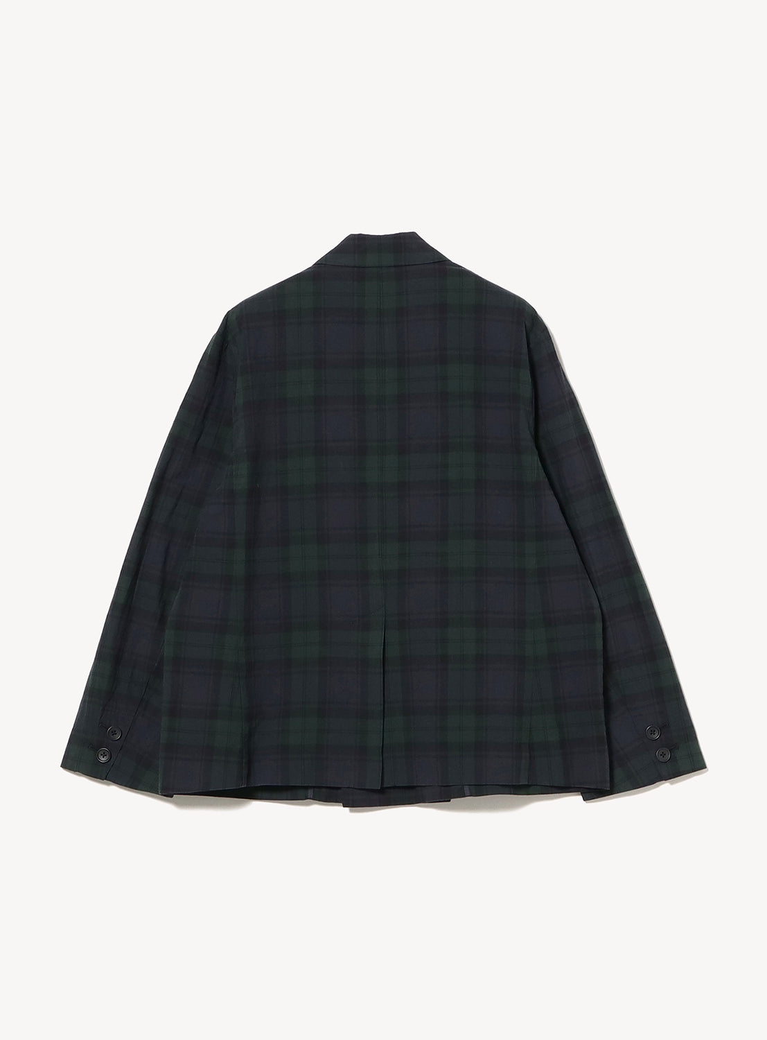 Plaid Double-Breasted Overshirt Jacket