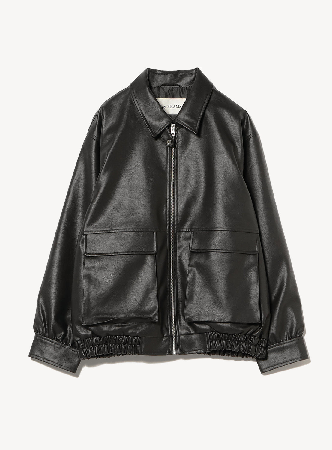 Faux Leather Flight Jacket
