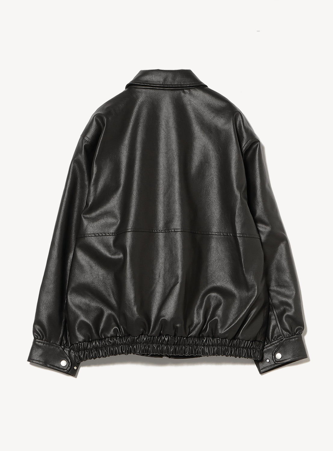 Faux Leather Flight Jacket