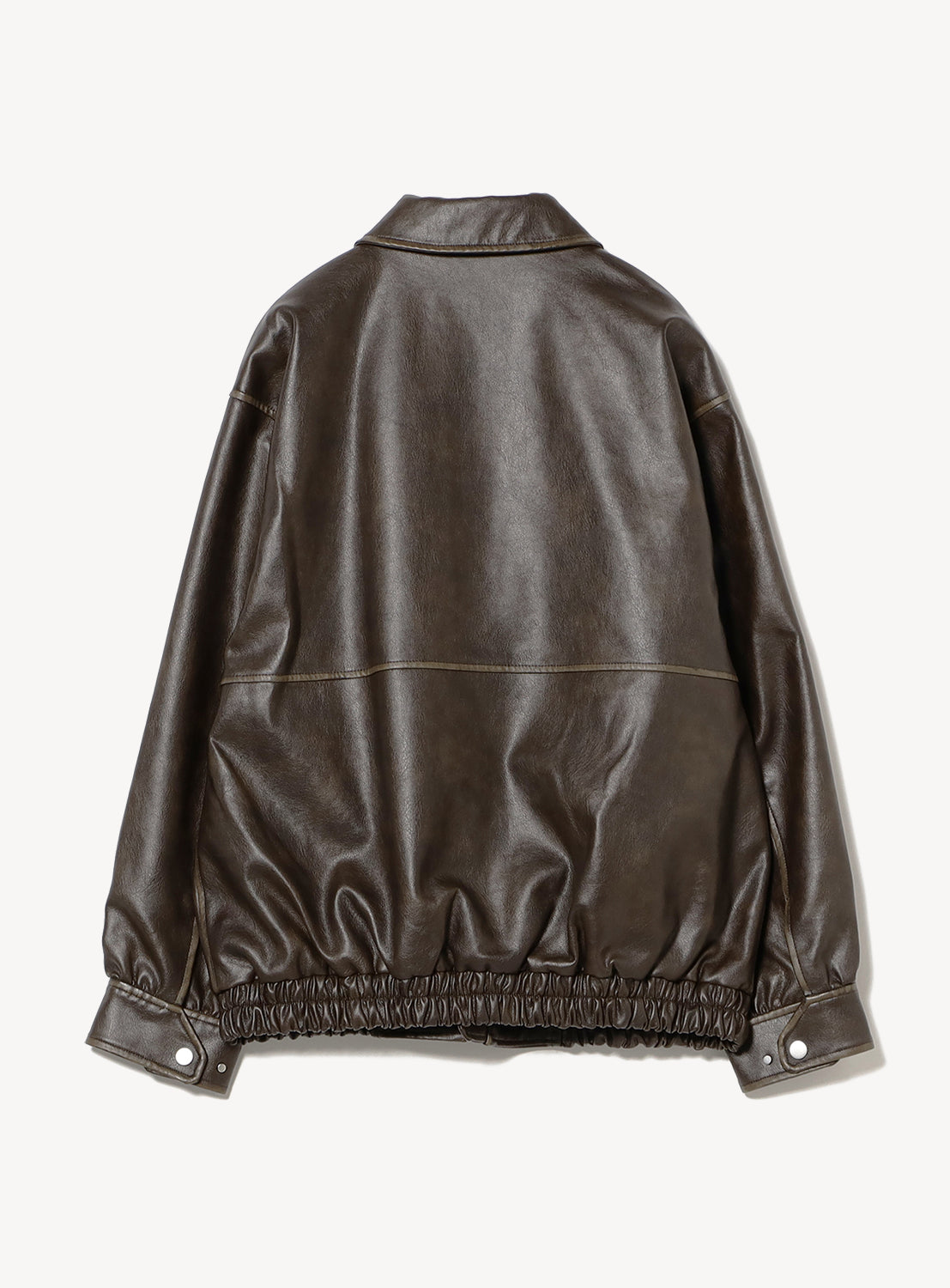 Faux Leather Flight Jacket